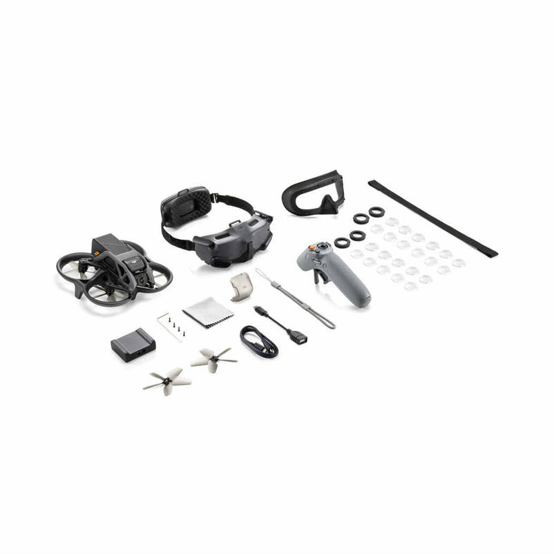 طائرة بدون طيار Avata Pro-View Combo لـ DJI Explorer Combo dron، طائرة كوادكوبتر بديهية للتحكم في الحركة، مزدوجة 1080 بكسل، شاشات Micro-OLED، بدون طيار